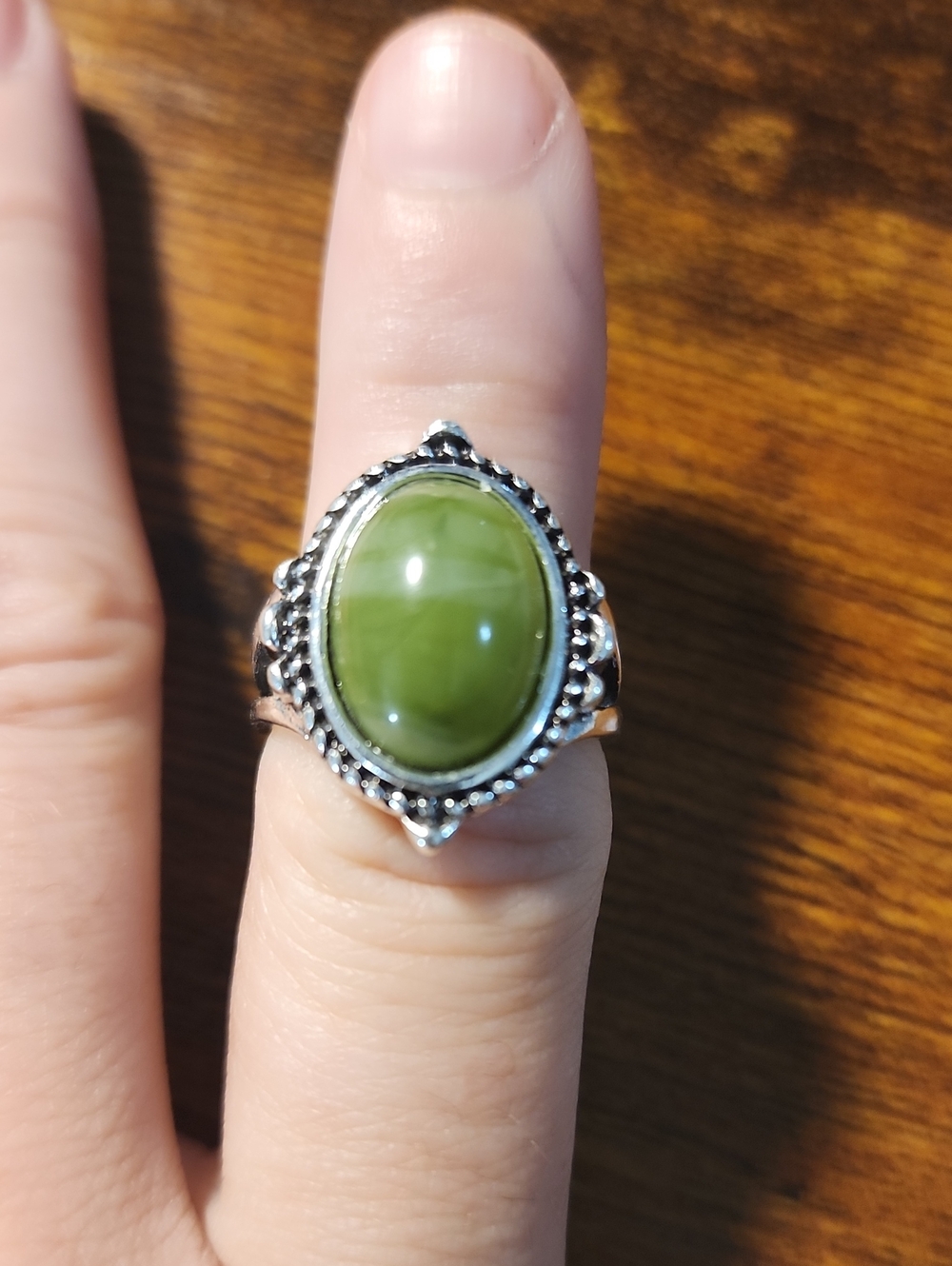 1pc Vintage Military Green Mens Ring Daily Wear, Special Occasions, Gift.